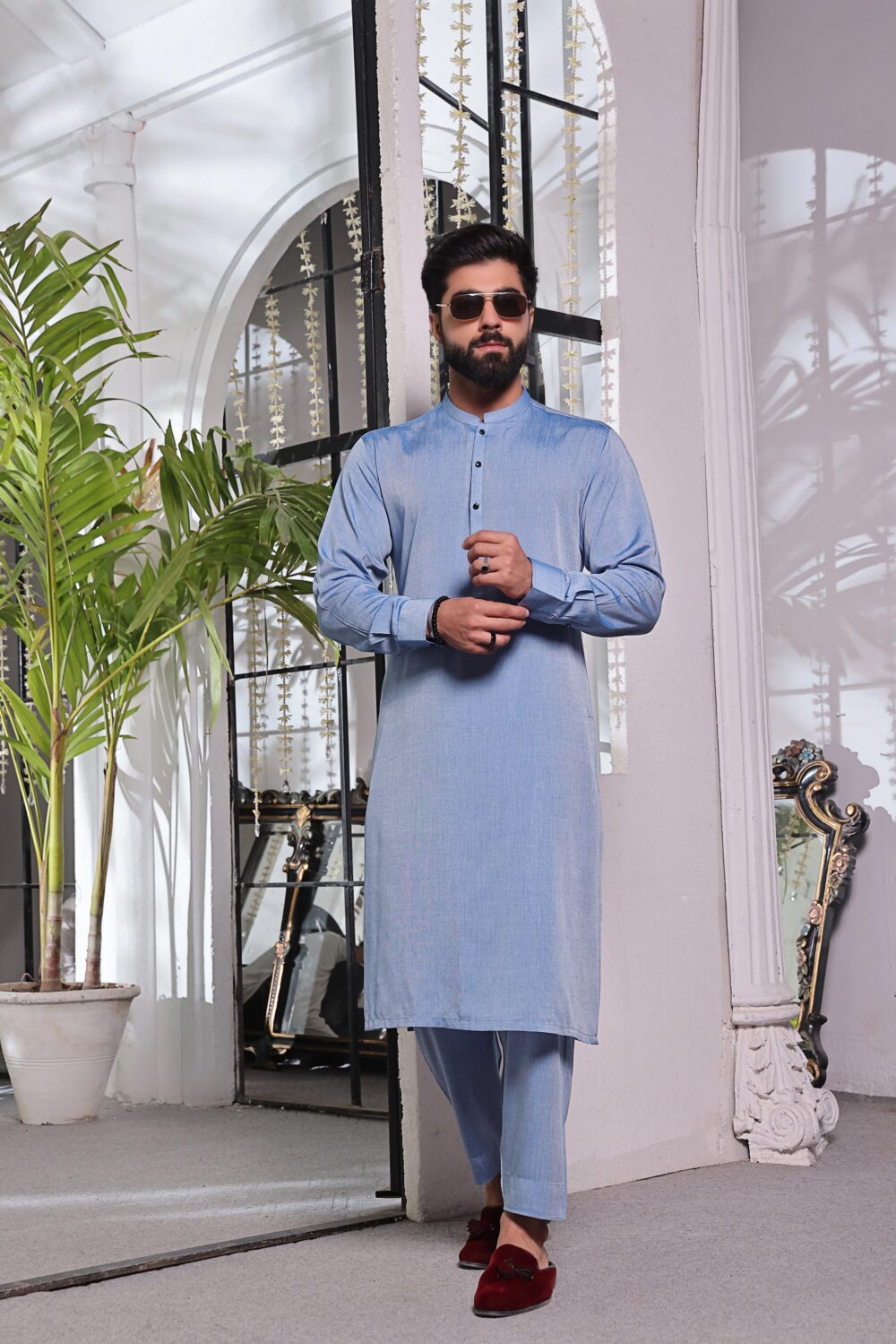 Sky Blue Kurta Pajama | ADKP-013 - Al-Deebaj