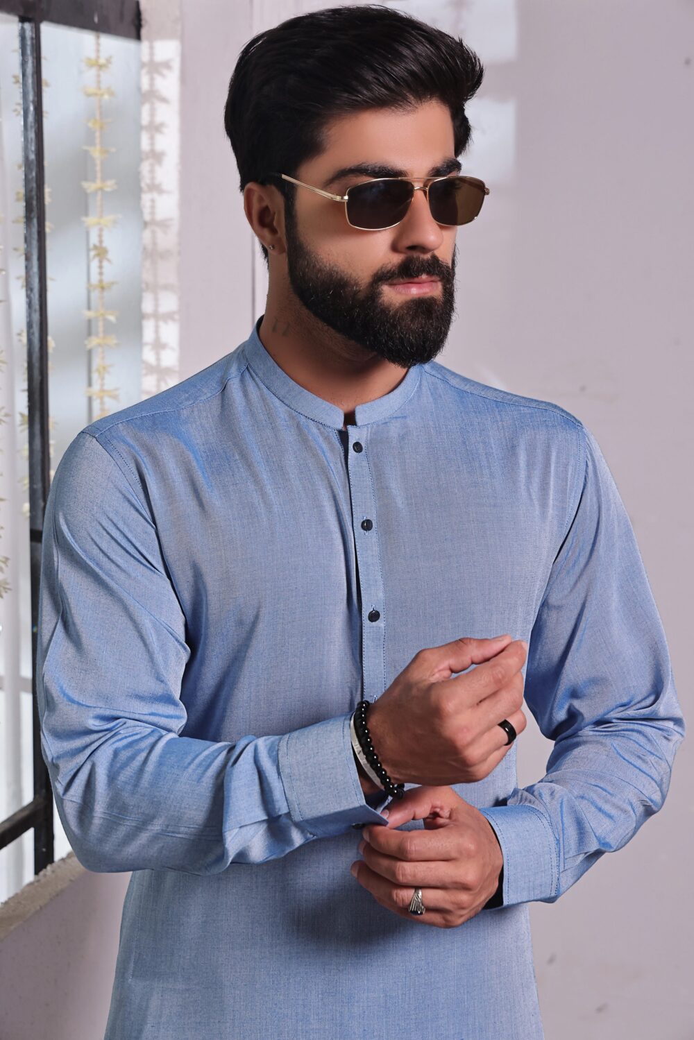 Sky Blue Kurta Pajama | ADKP-013 - Al-Deebaj