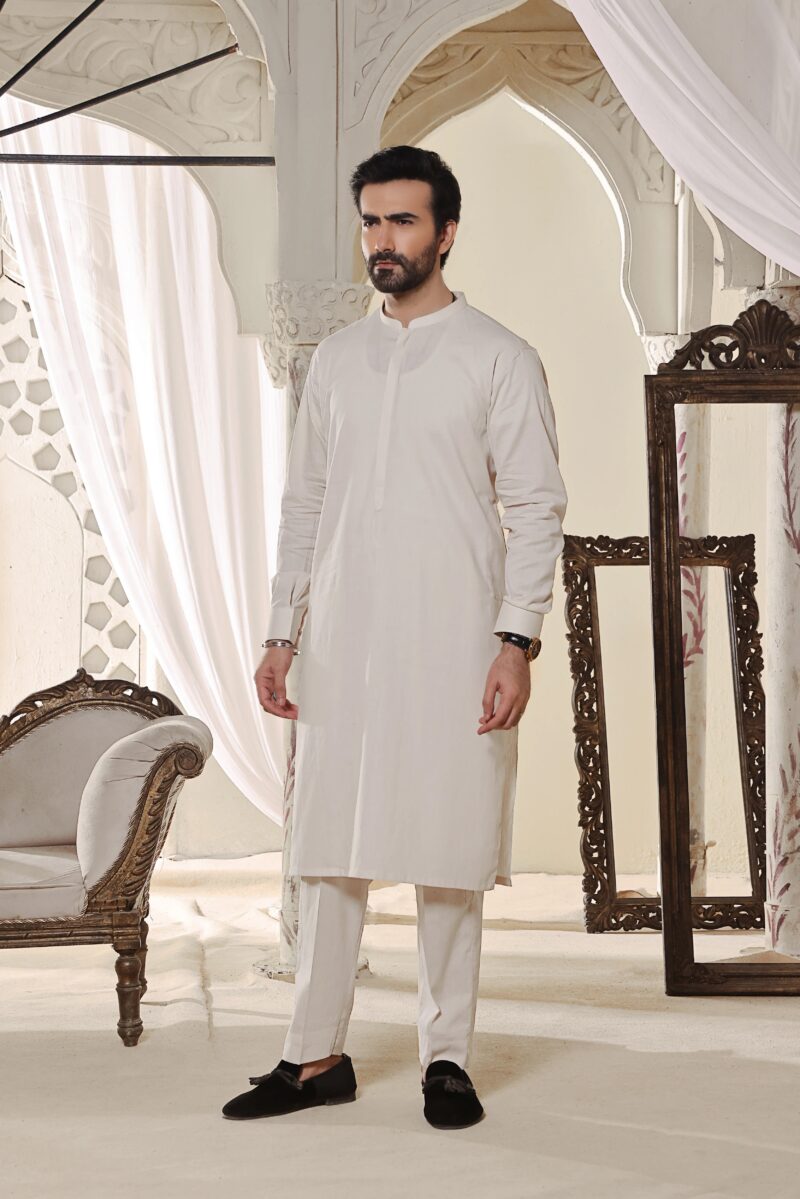 Cream Kurta Pajama | AD-KP-11 - Al-Deebaj