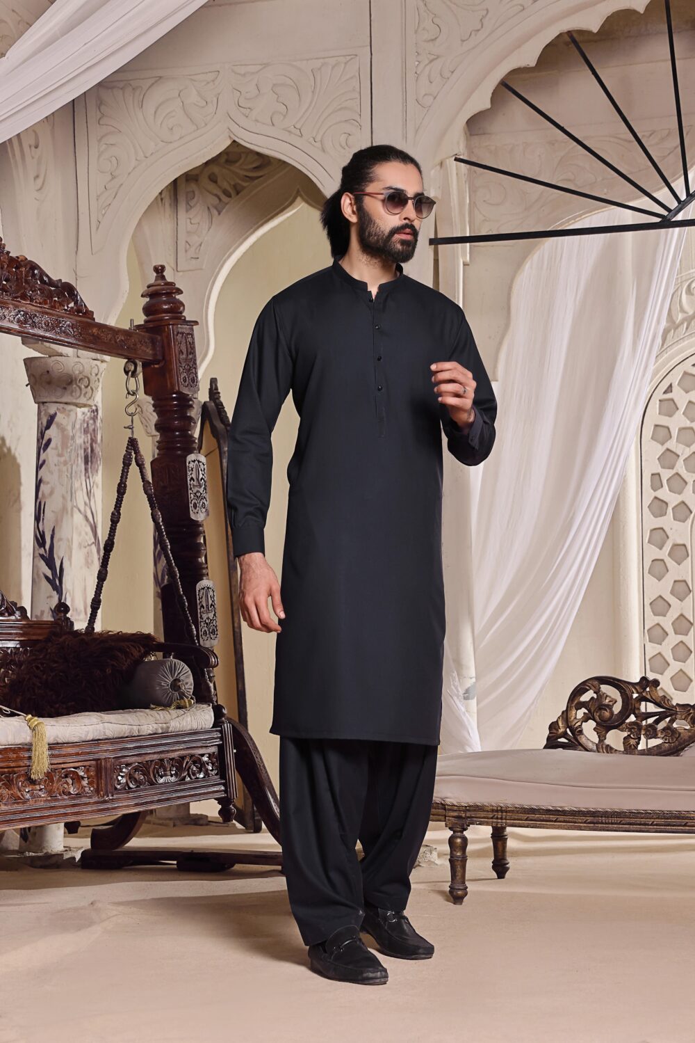 Purple Blended Kameez Shalwar | ADKS-072 - Al-Deebaj