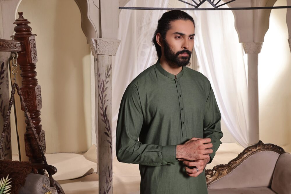 Green Kurta Pajama | AD-KP-10 - Al-Deebaj