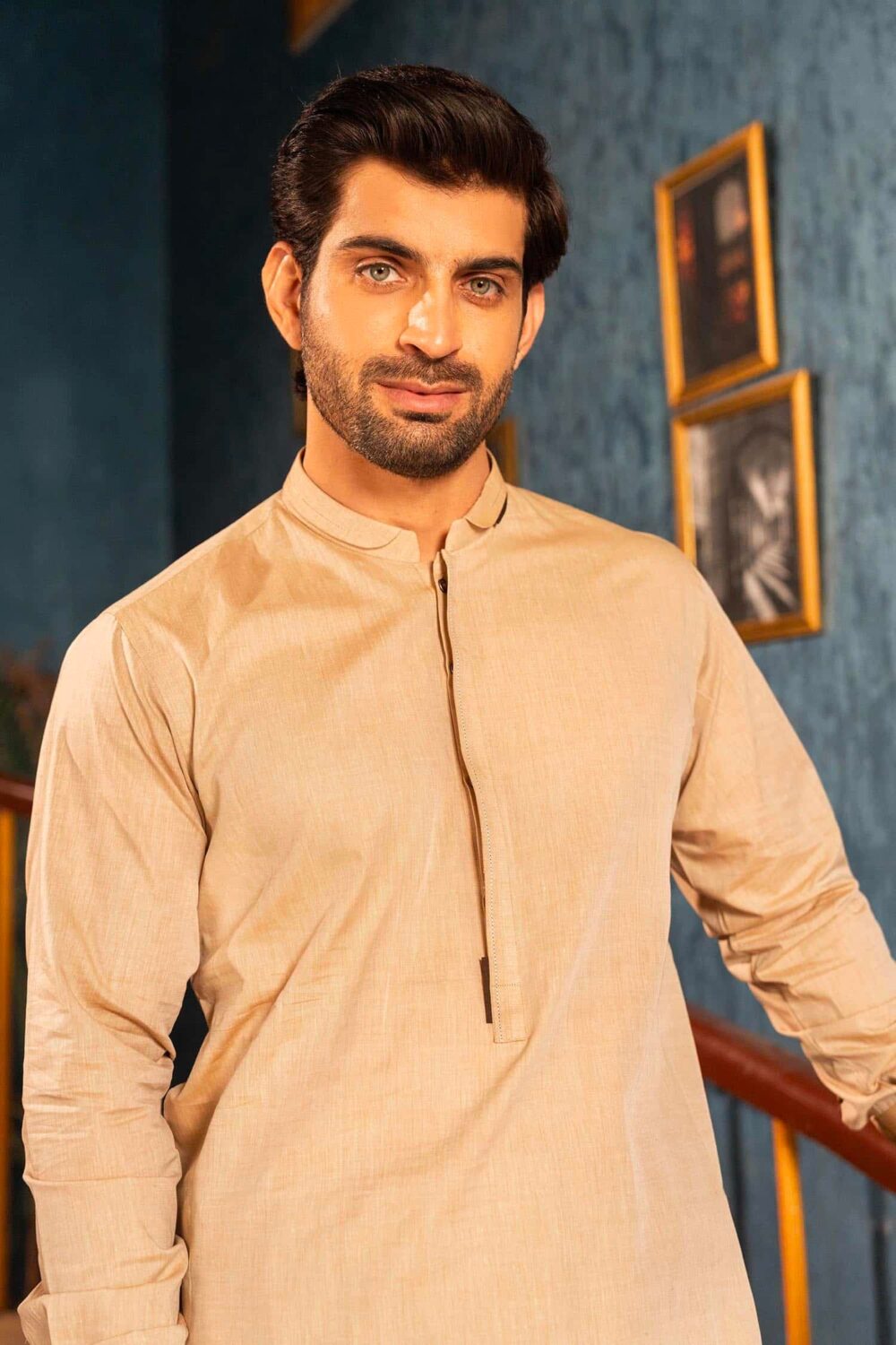 Fawn Shamray Kameez Shalwar | ADKS-063 - Al-Deebaj
