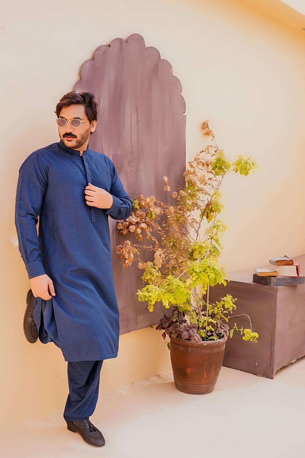 Turquoise Self Kurta Shalwar | ADKS-076 - Al-Deebaj