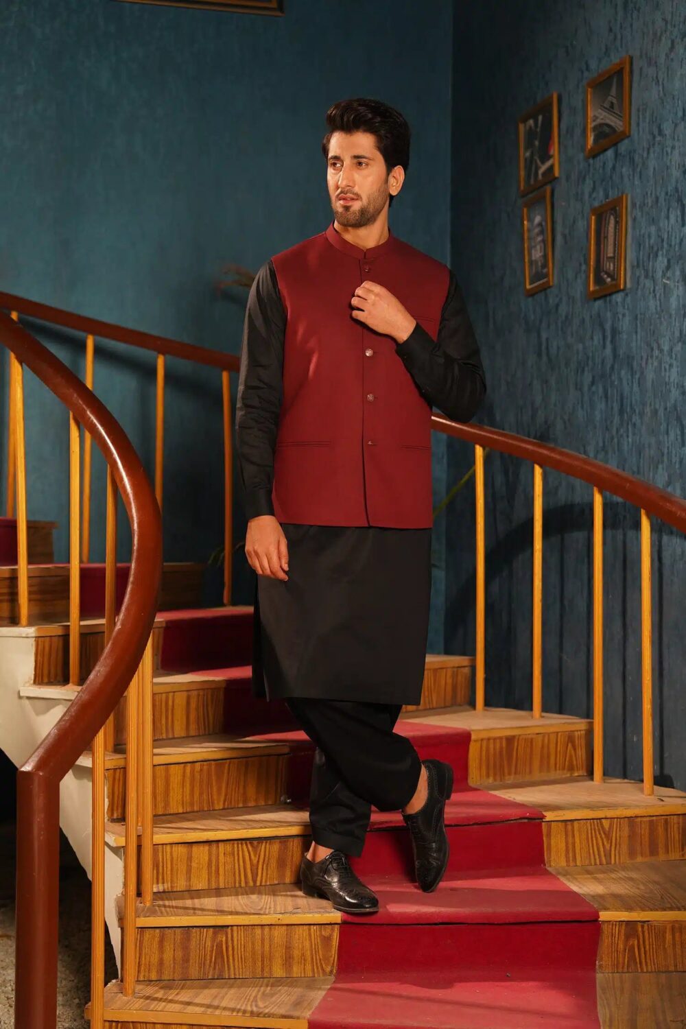 Ruby Suiting Waist-Coat - Al-Deebaj