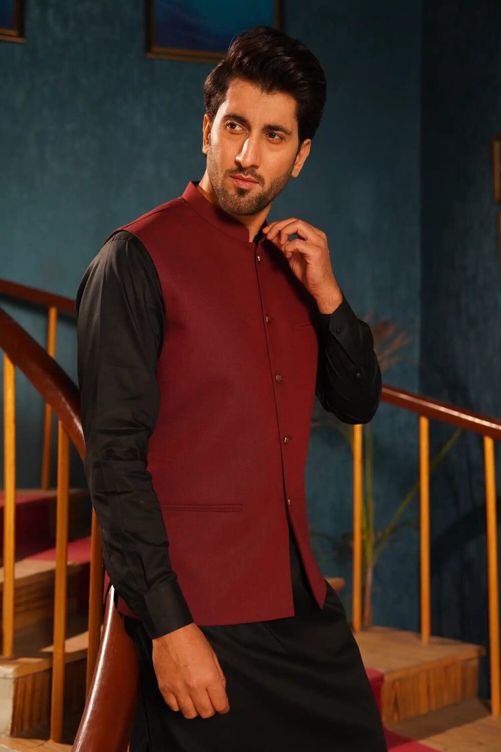 Ruby Suiting Waist-Coat - Al-Deebaj